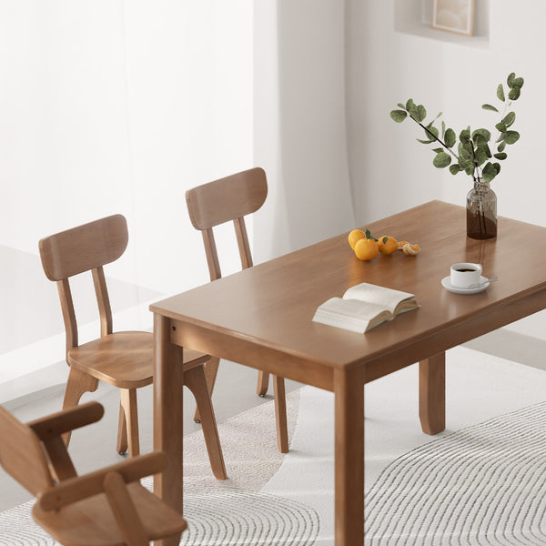 Block Dining Table (1.8m) with 6 Chairs Package