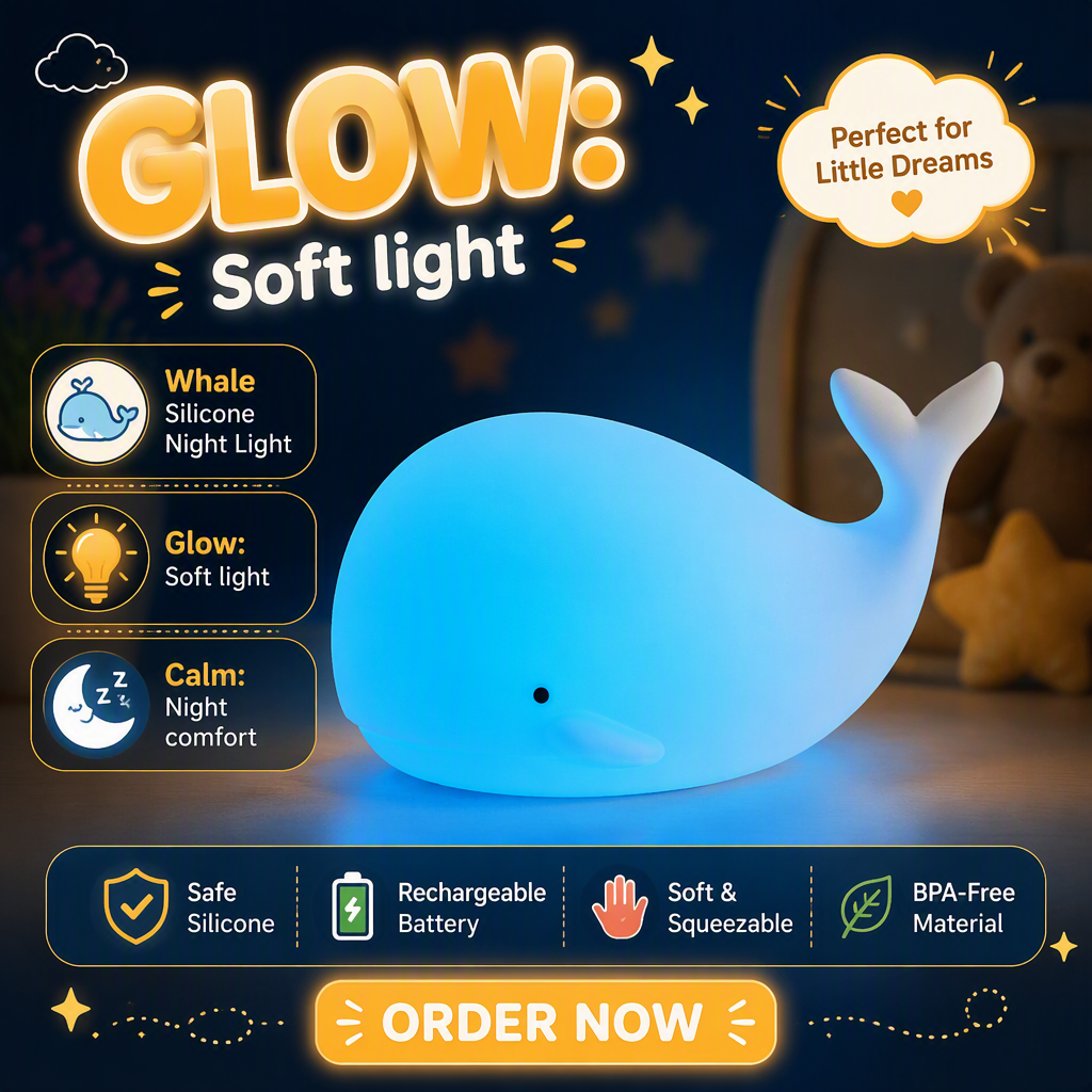 Whale Night Light