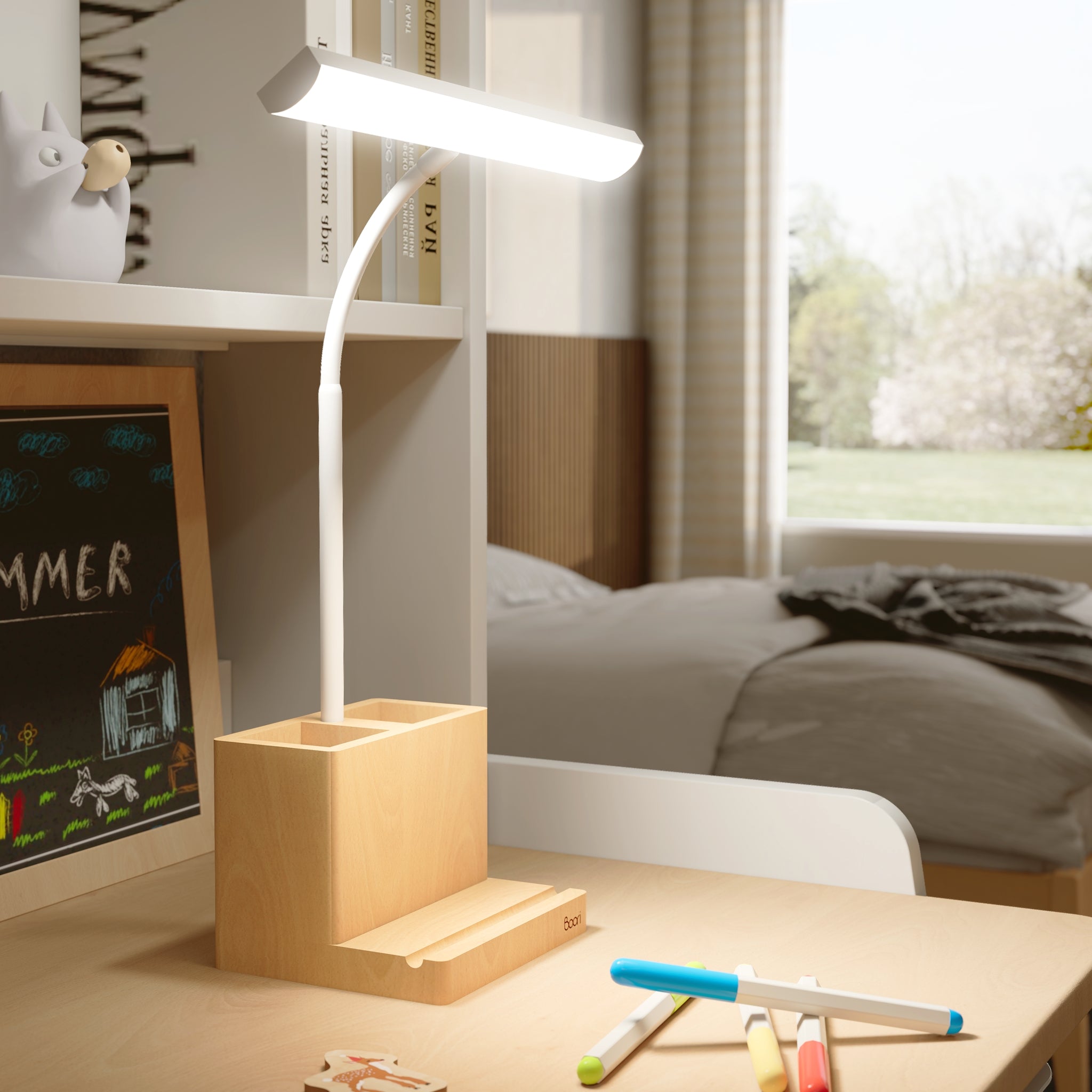 Ori LED Desk Lamp with Storage