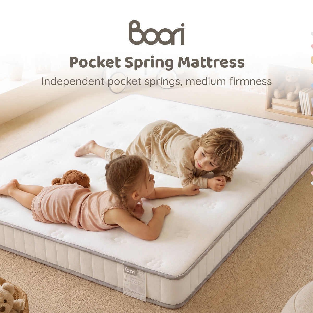 King Single Pocket Spring Mattress 203 x 107cm