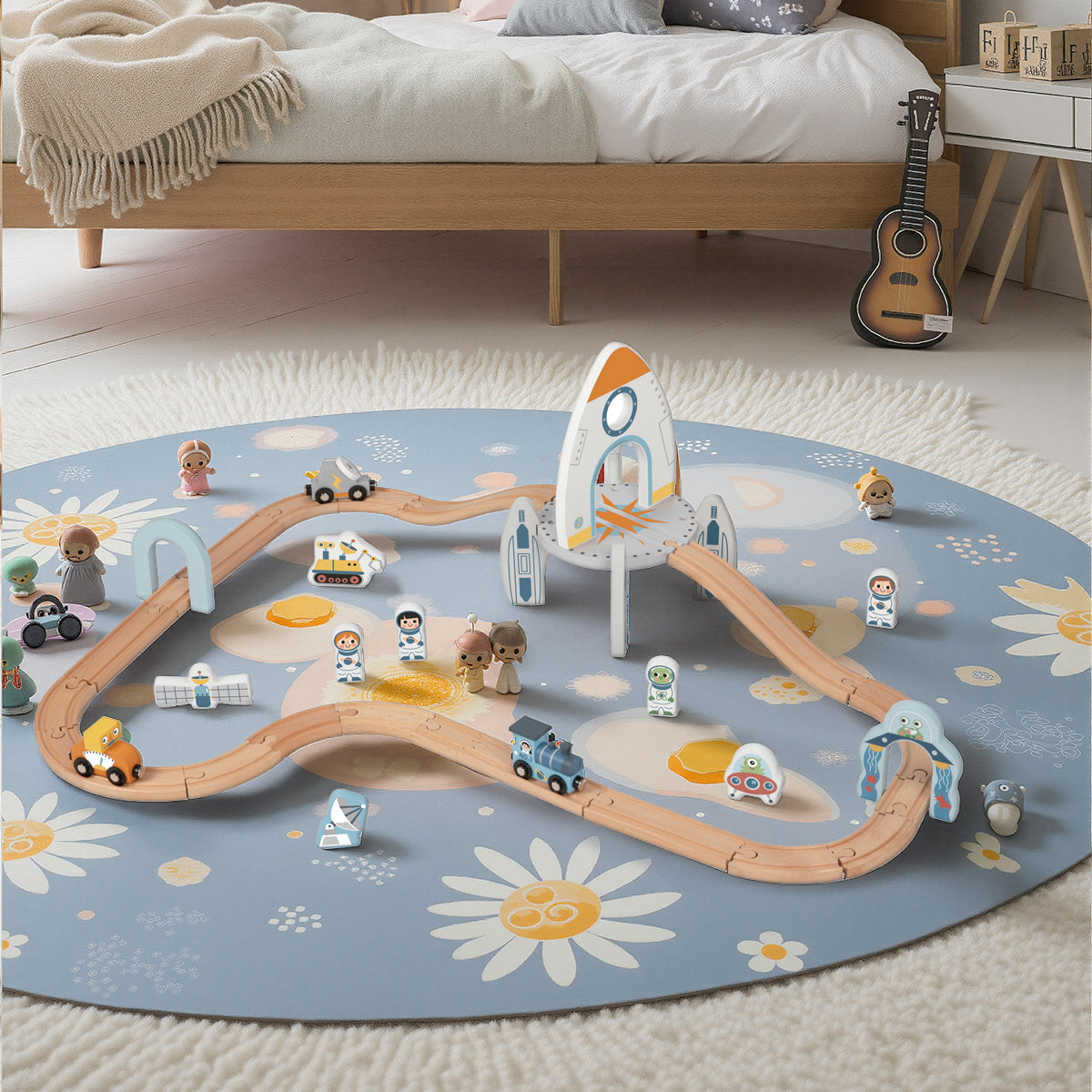 Tooky Toy Space Station Train Set