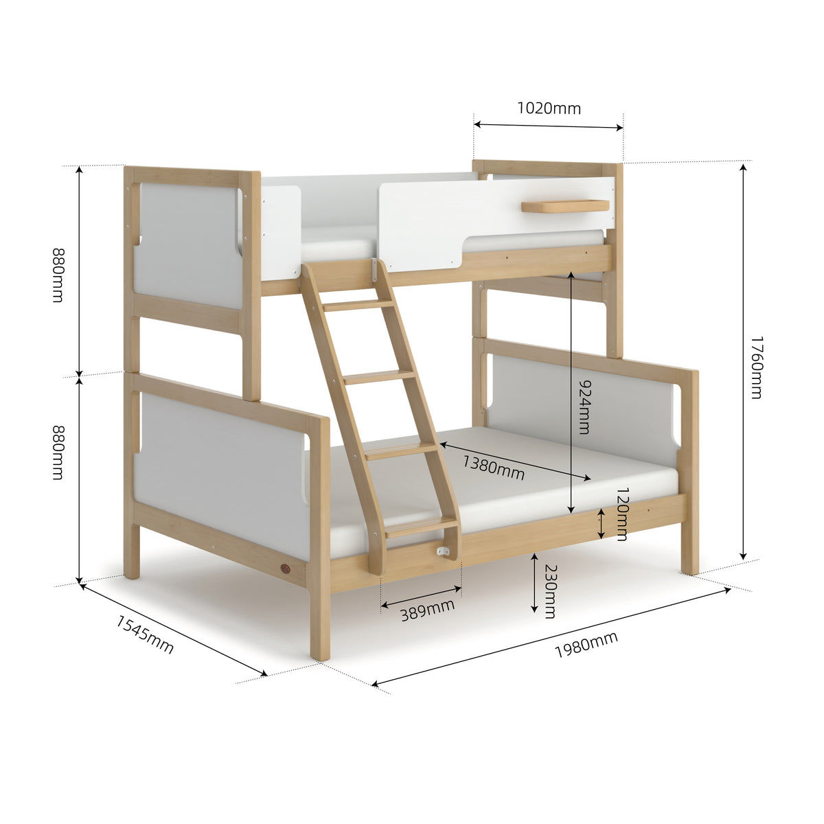 Coogee Maxi Bunk Bed (Clearance) - Warehouse Collection Only