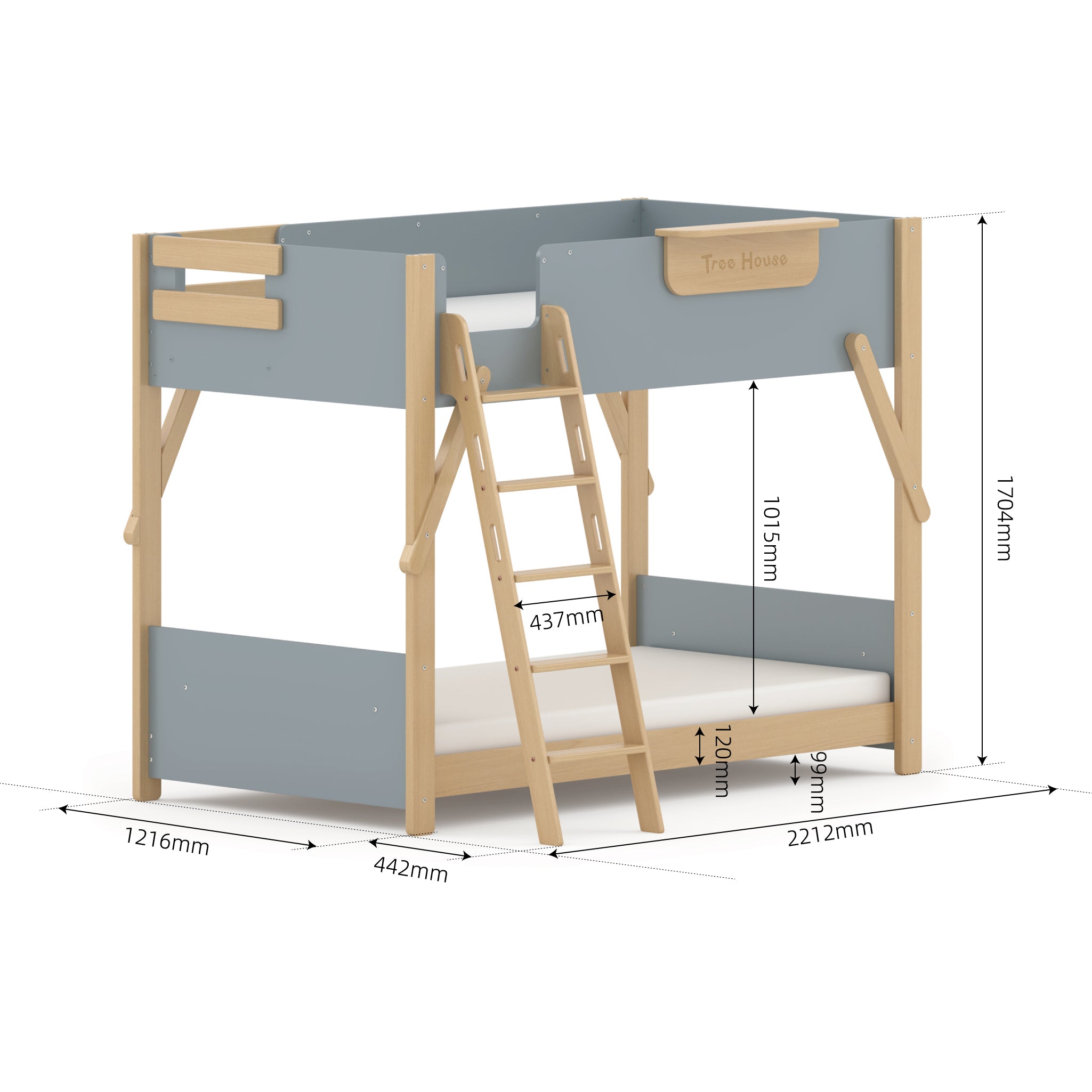Treehouse King Single Bunk + Ladder