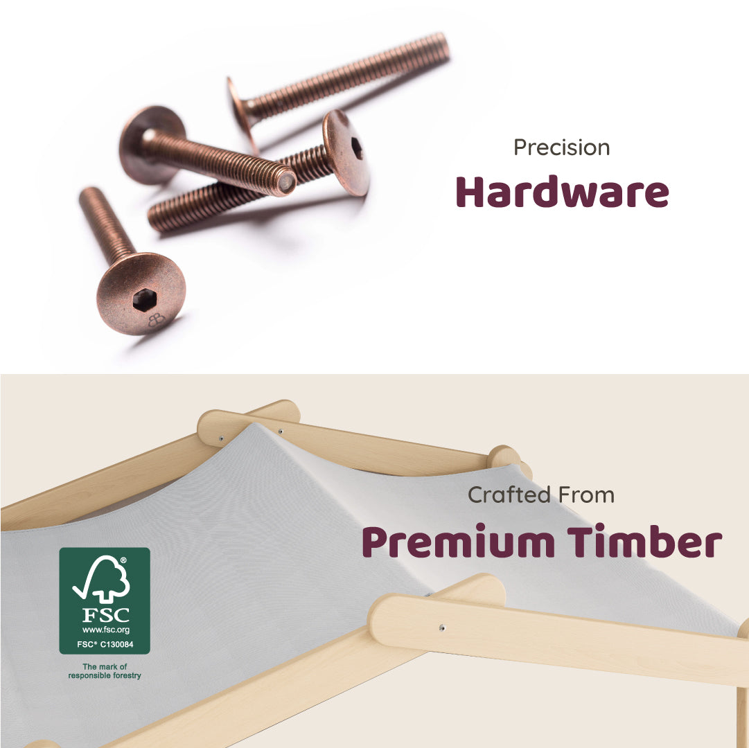 Treehouse King Single Loft + Roof Frame and Storage Staircase