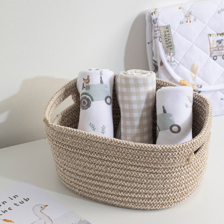 3-Piece Cotton Rope Storage Set - Natural