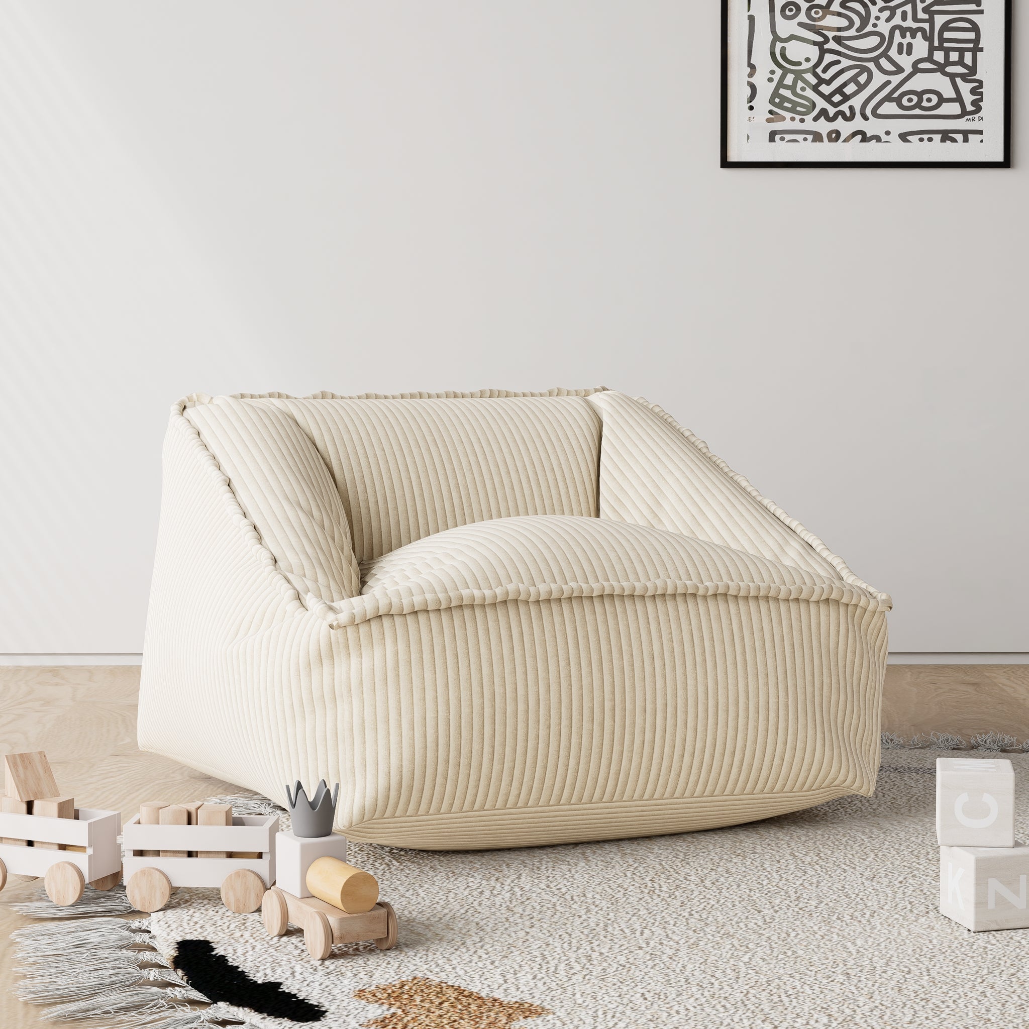 Olli Kids Corduroy Lounge Chair
