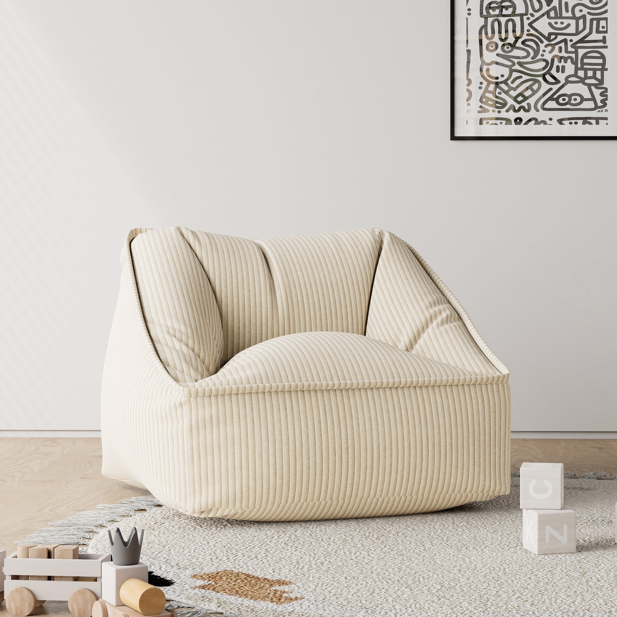Olli Kids Corduroy Lounge Chair V26