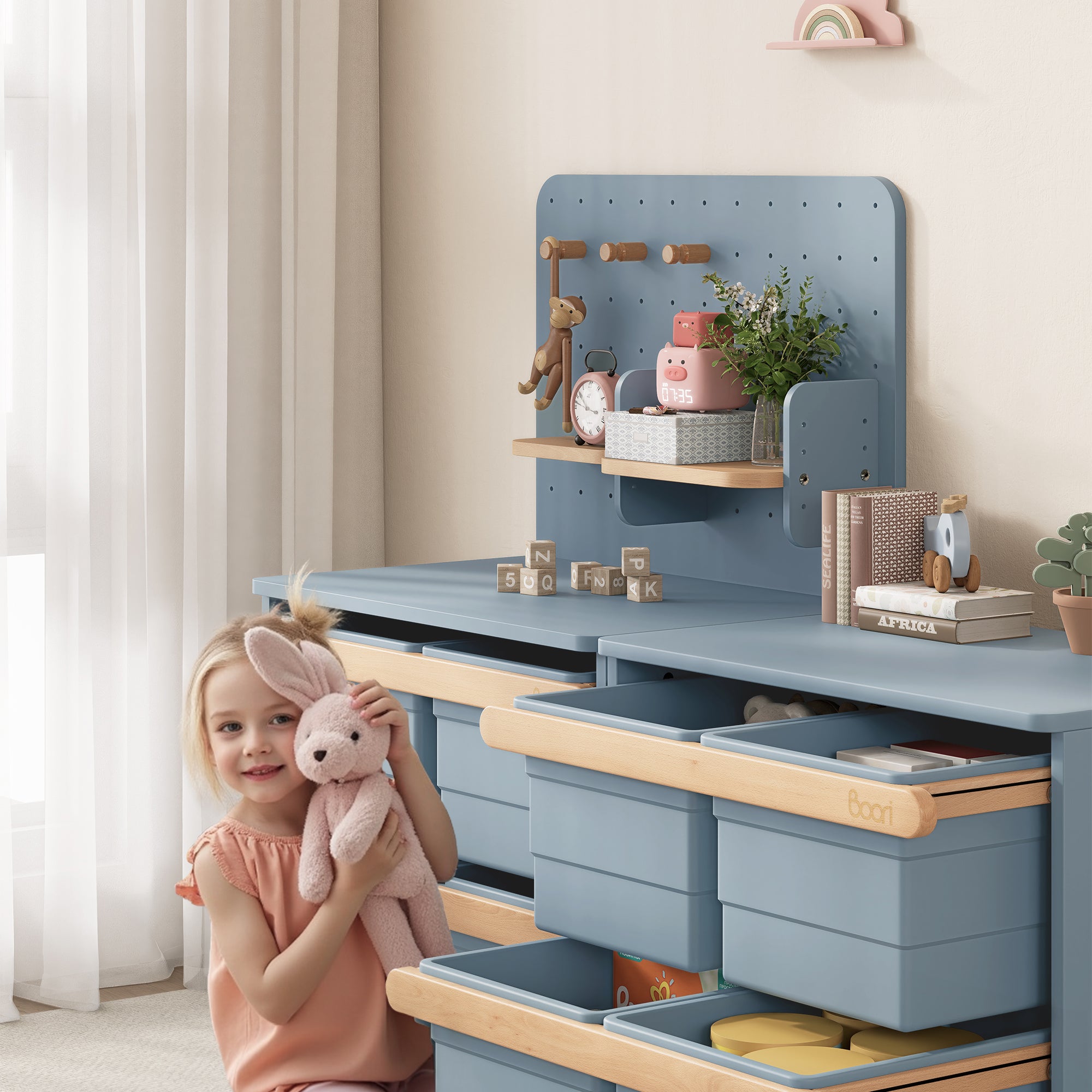 Tidy Toy Cabinet Pegboard | Smart Vertical Toy Storage