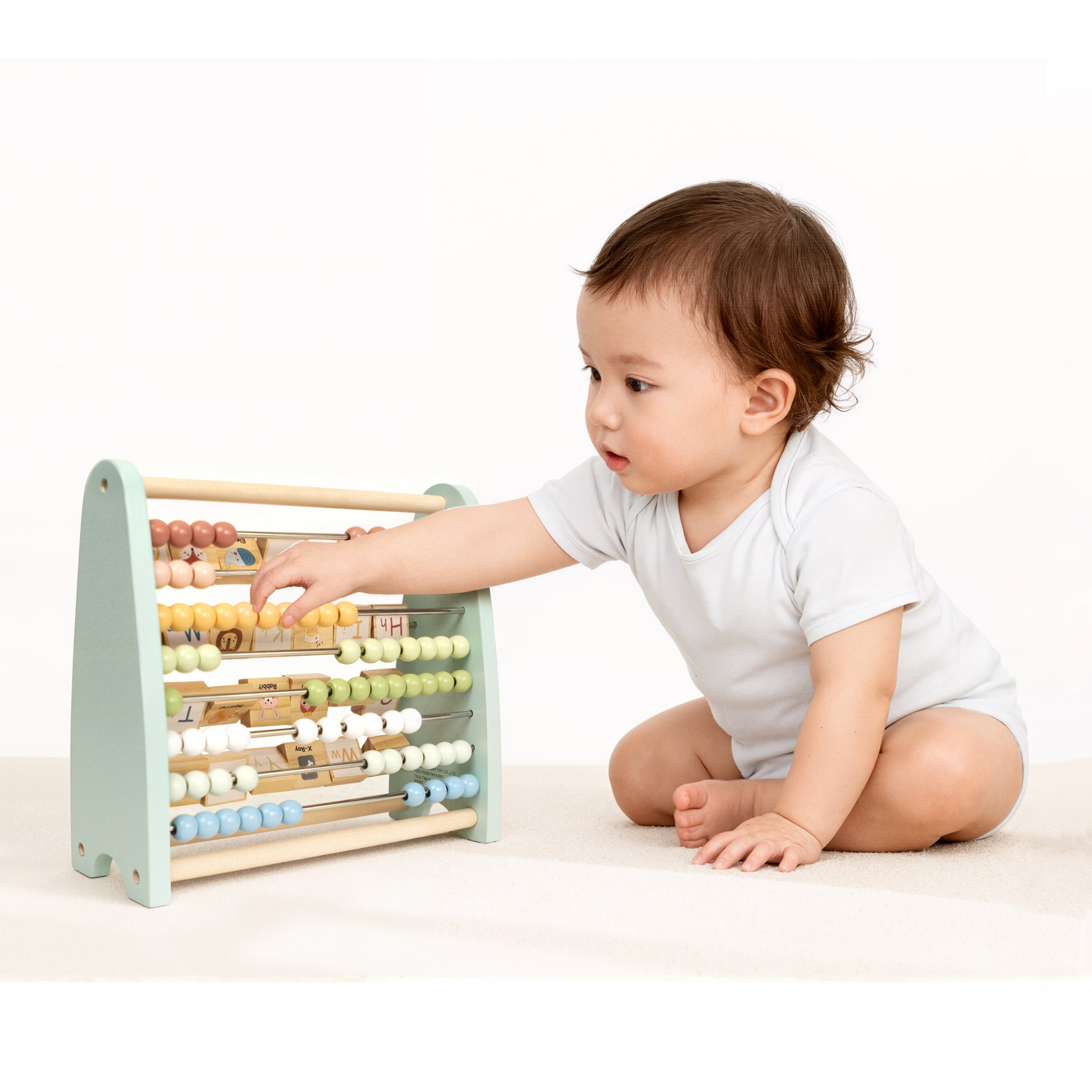 Tooky Double-Sided Wooden Abacus | Alphabet & Counting Learning Toy