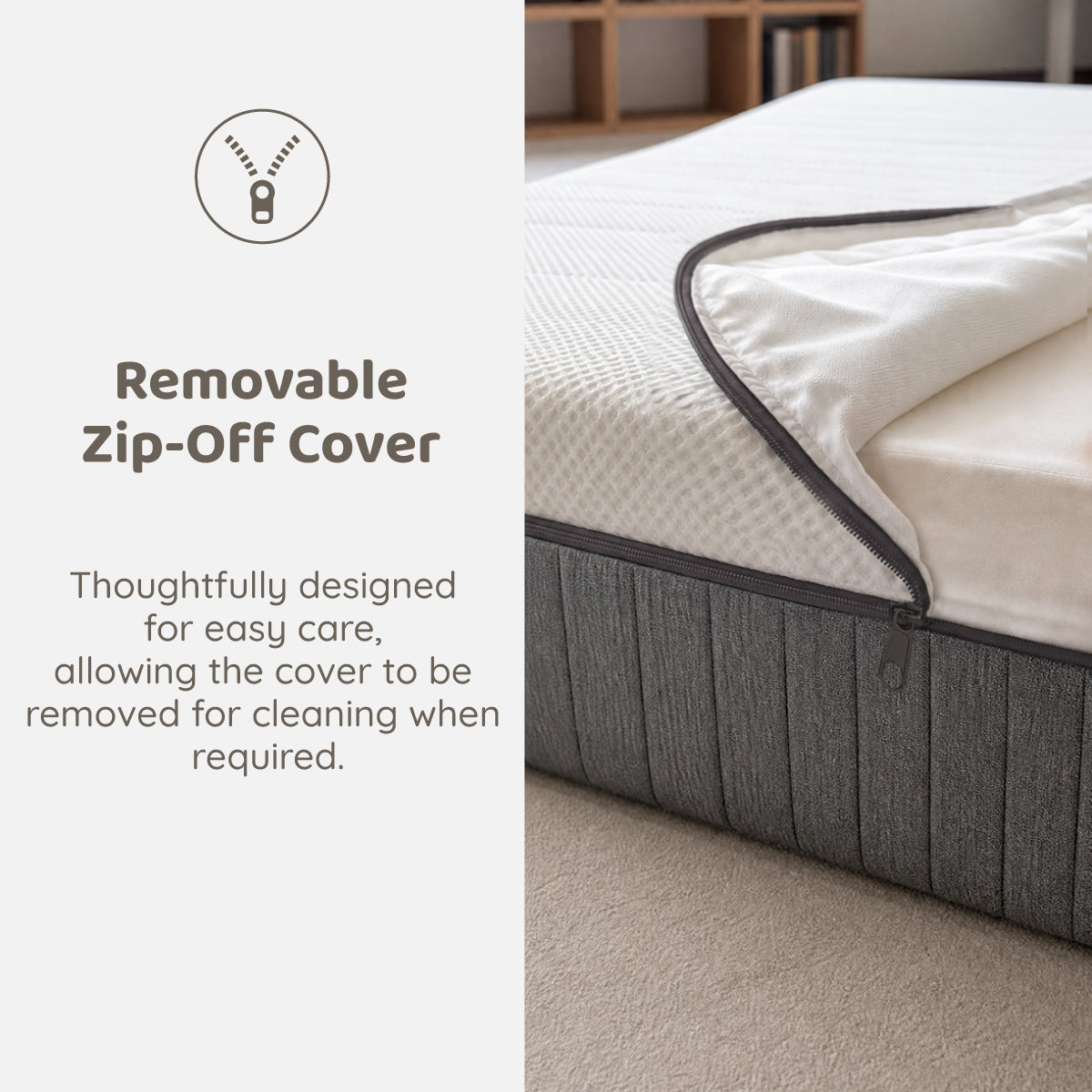 Queen Lux Pocket Spring Mattress 202 x 152 x 26cm