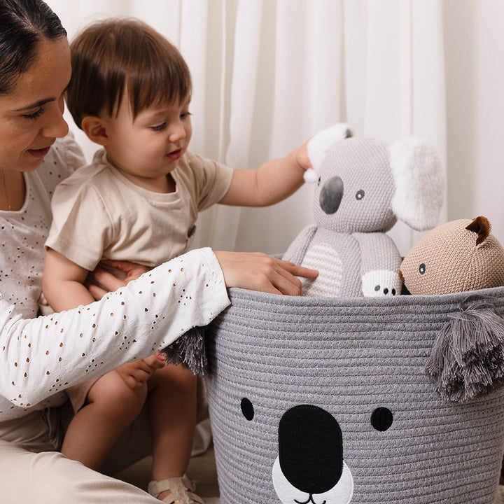 Cotton Rope Animal Hamper - Koala