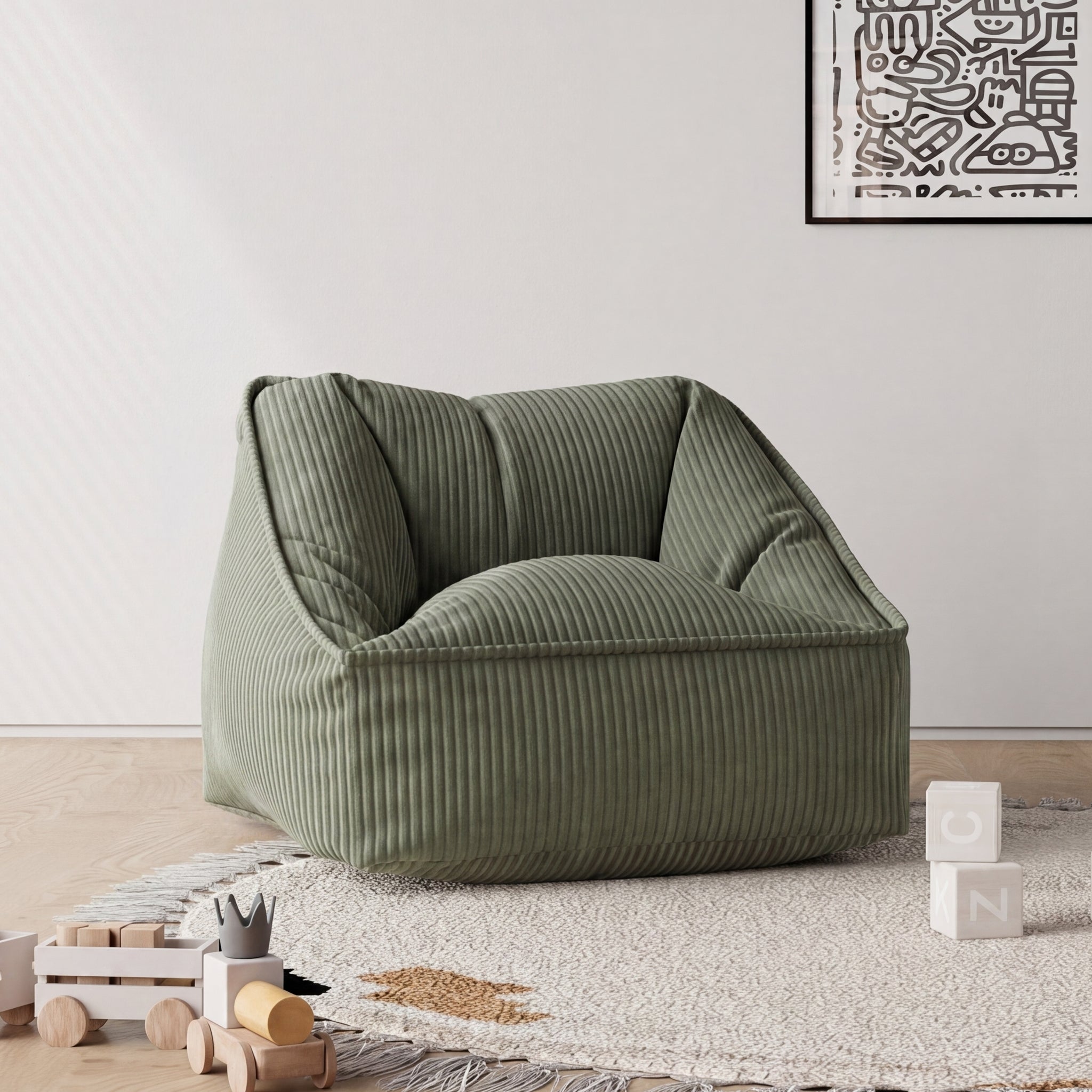 Olli Kids Corduroy Lounge Chair V26