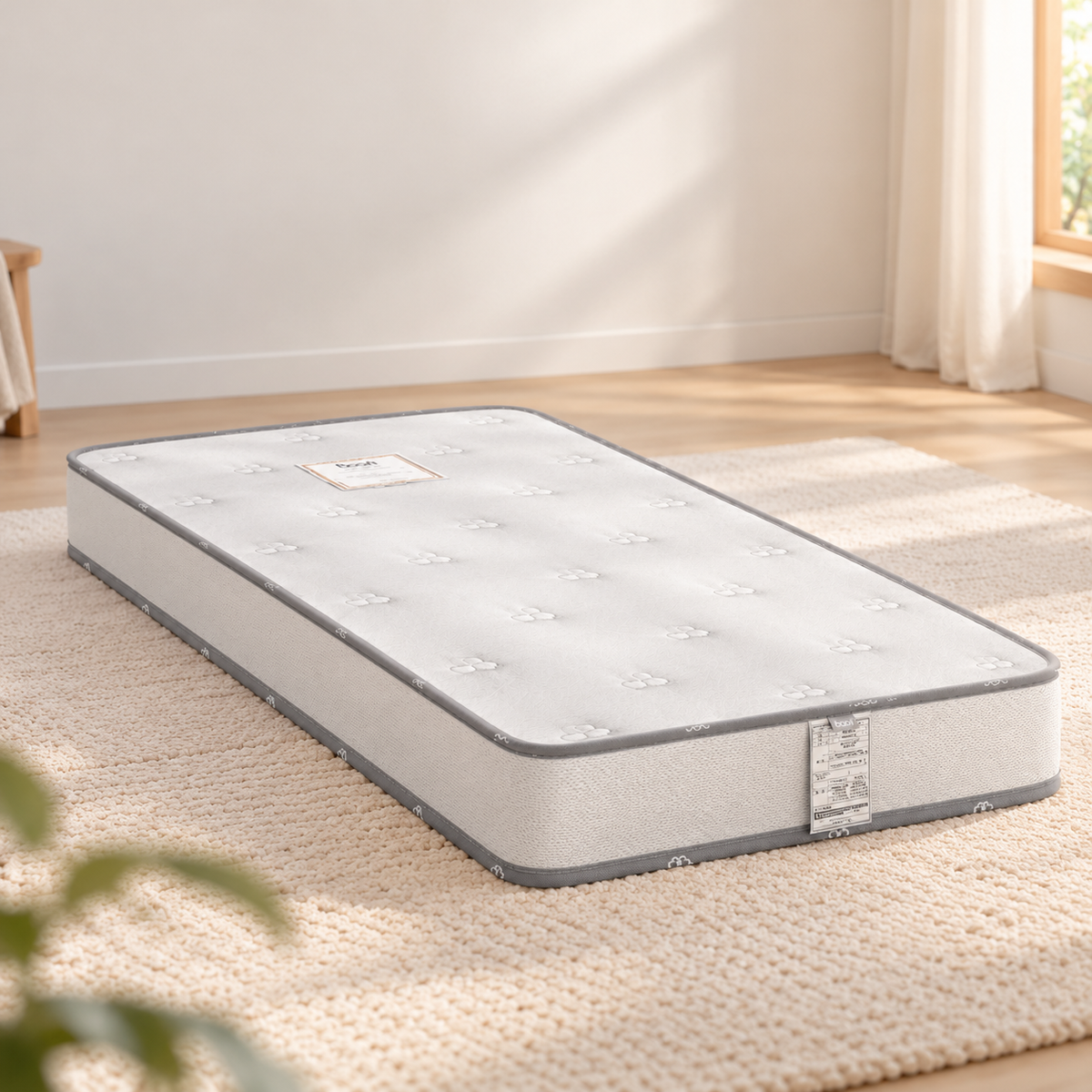 Compact Cot Pocket Spring Mattress 119 x 65cm