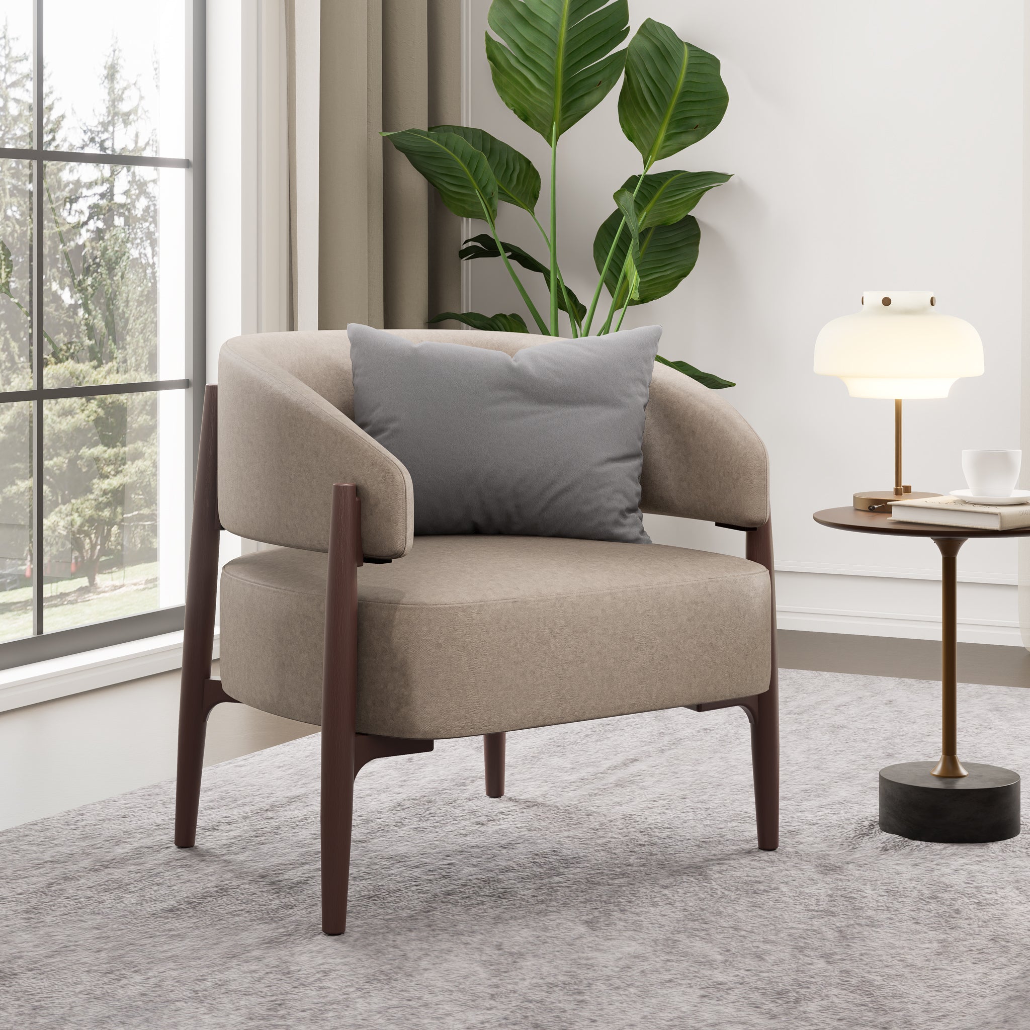 Luna Curved Armchair