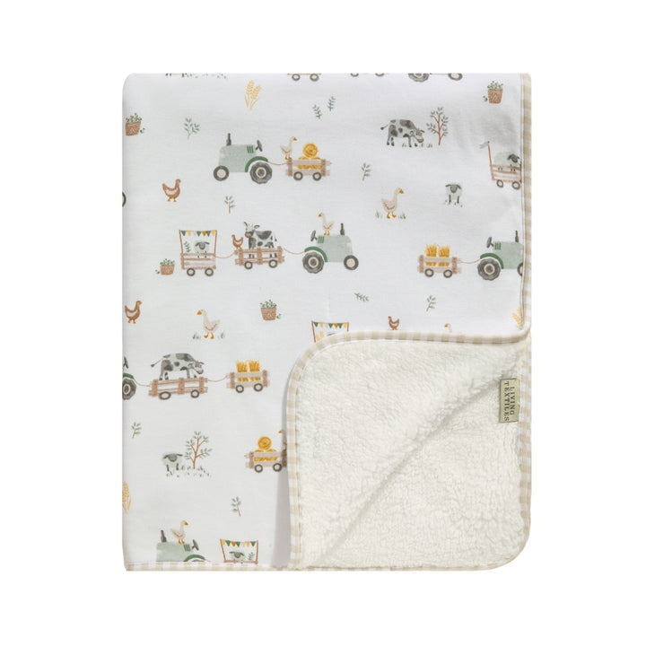Sherpa Blanket - Tractor Ride