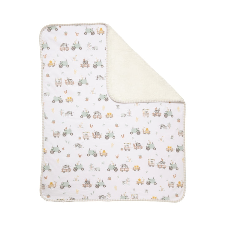 Sherpa Blanket - Tractor Ride