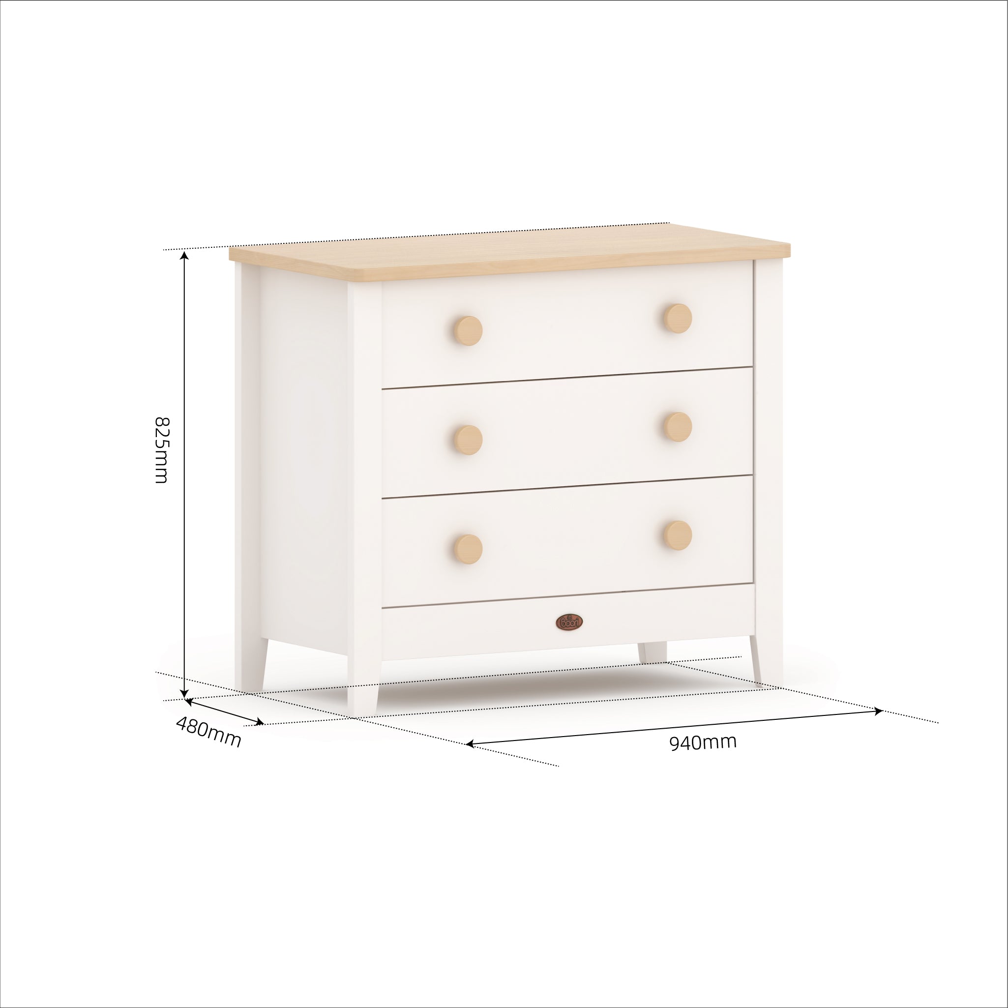 Boori Universal 3 Drawer Chest