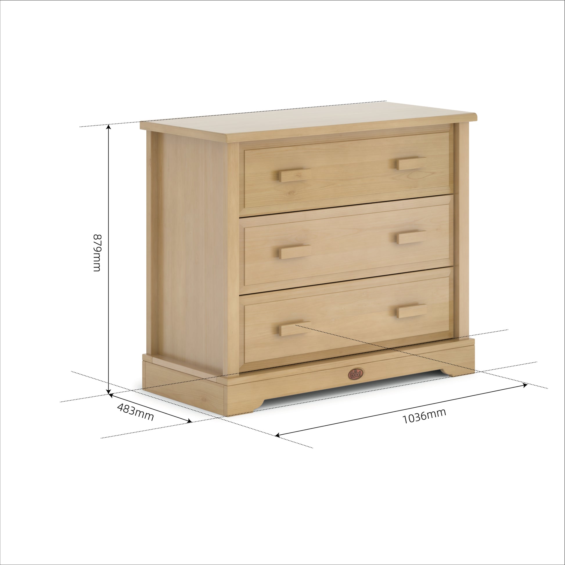 Boori 3 Drawer Dresser (WAREHOUSE COLLECTION ONLY) (Clearance)