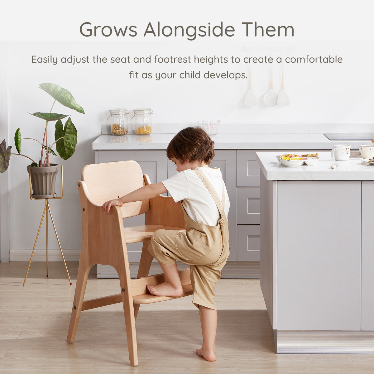 Byron High Chair V23 (with seat insert and harness)