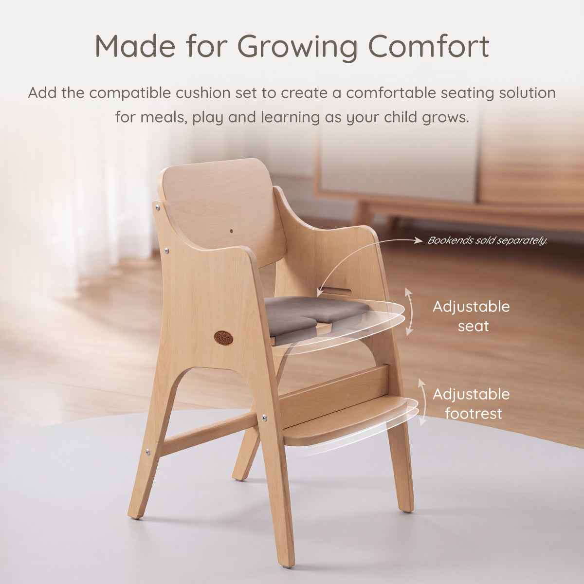 Byron High Chair V23 (with seat insert and harness)