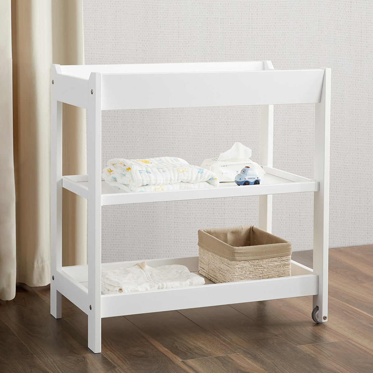 Baby changing sale table guard rail