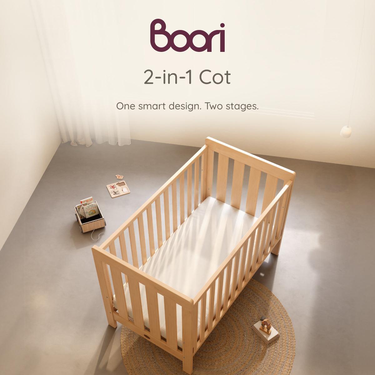 Daintree Baby Cot - Dropside