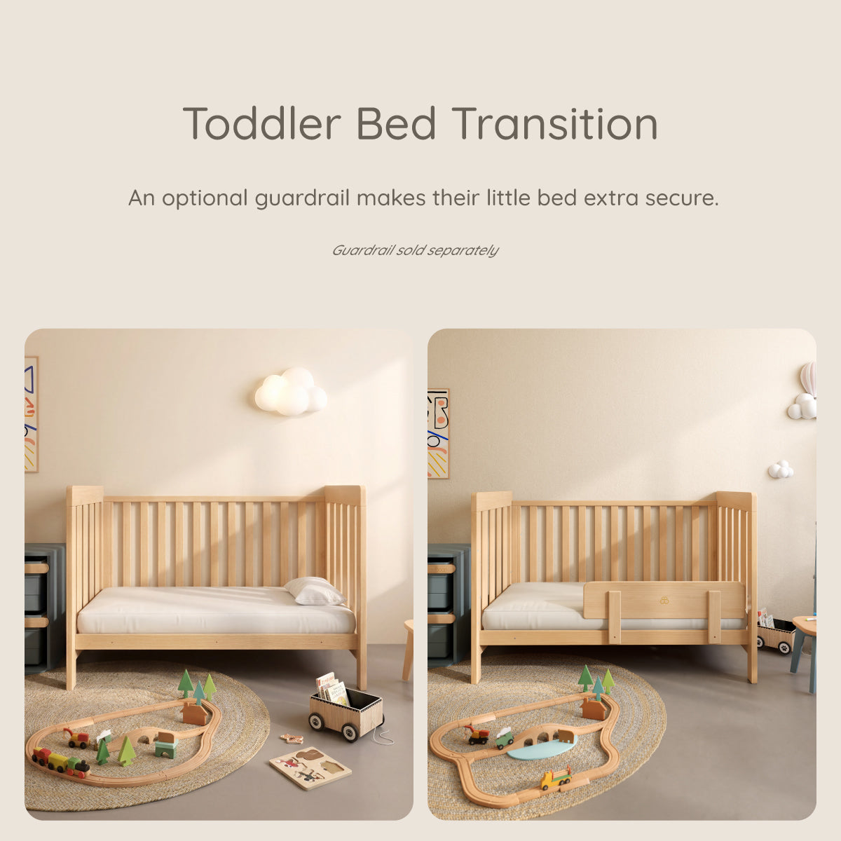 Daintree Baby Cot - Dropside