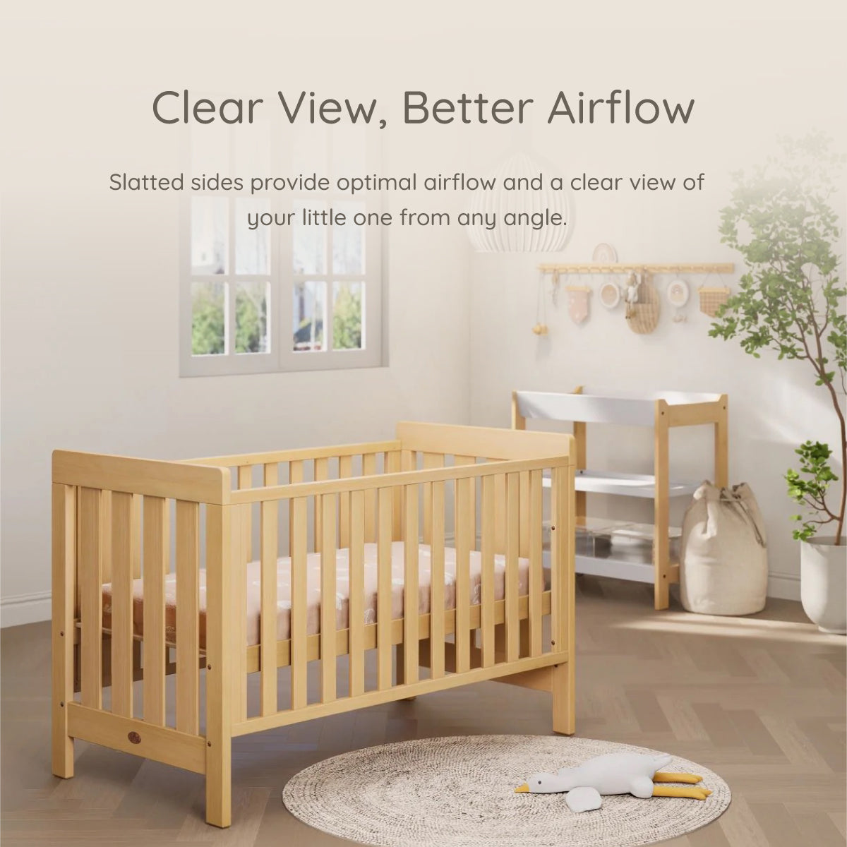 Daintree Baby Cot - Dropside