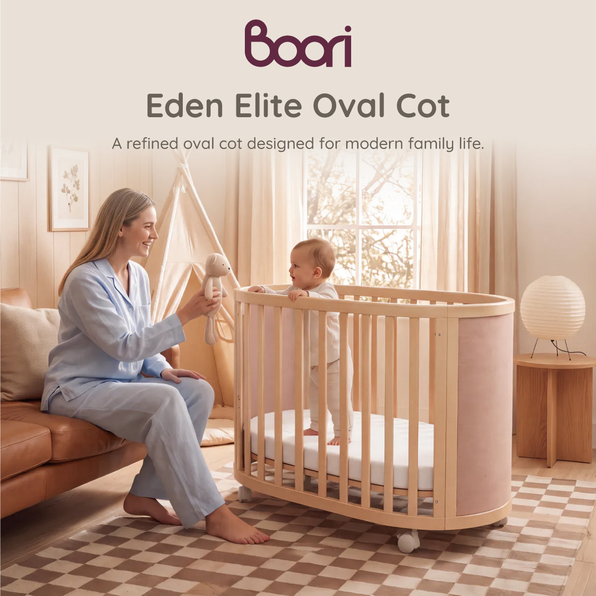 Eden Elite Oval Cot