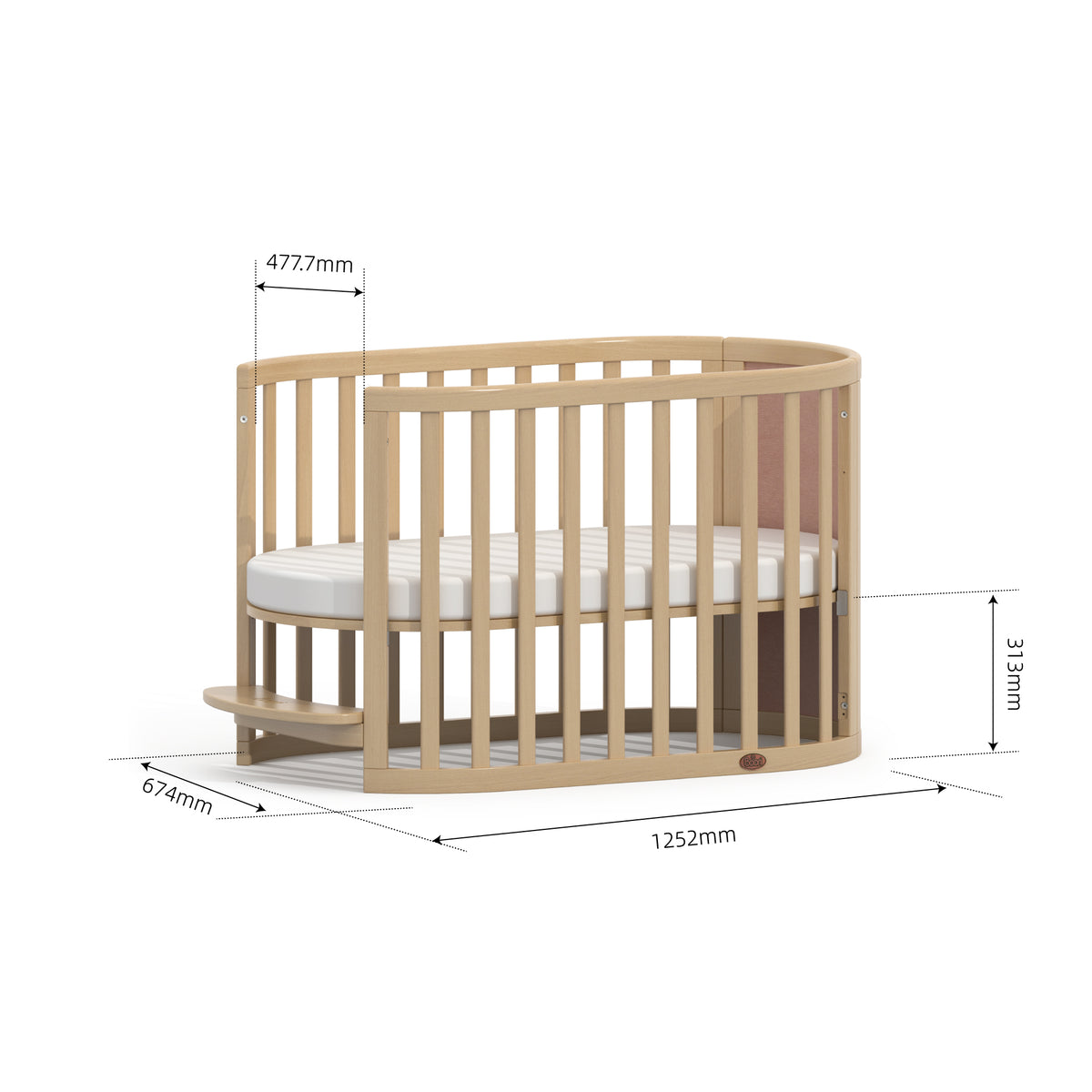 Eden Elite Oval Cot