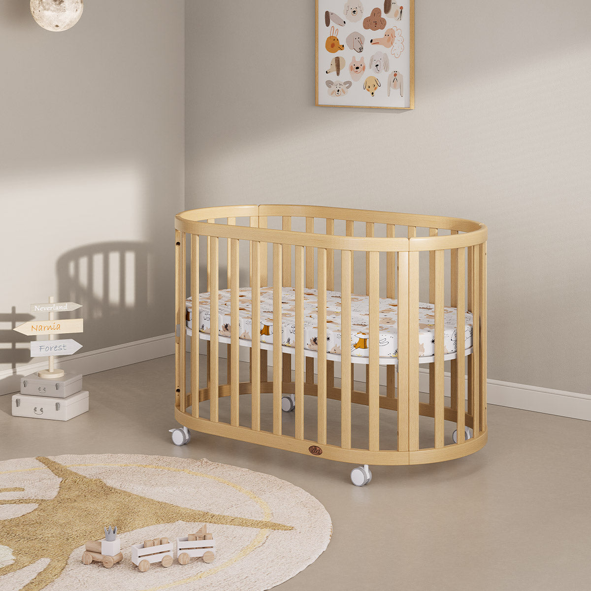 Eden Oval Cot