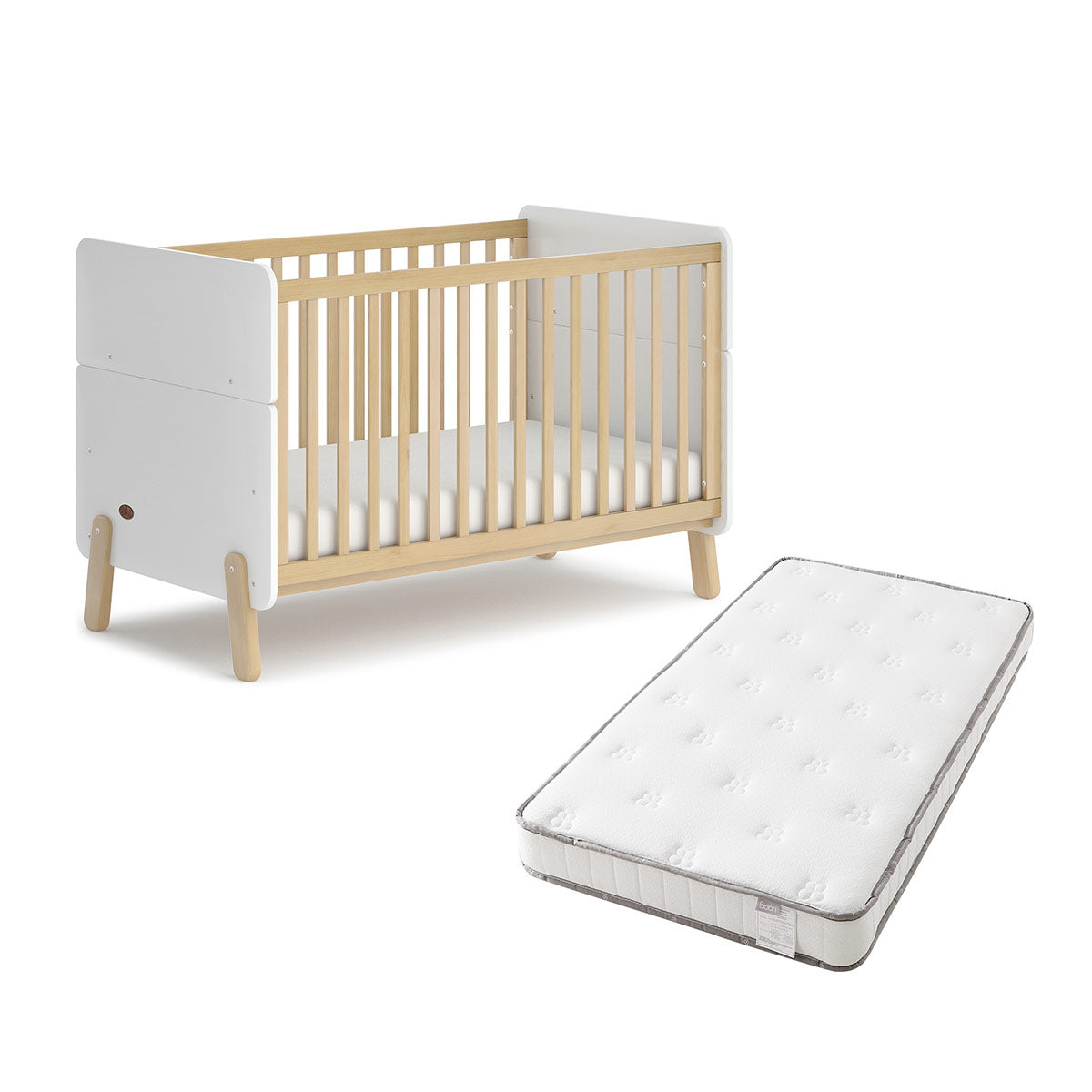 Natty Baby Cot & Pocket Spring Mattress Bundle