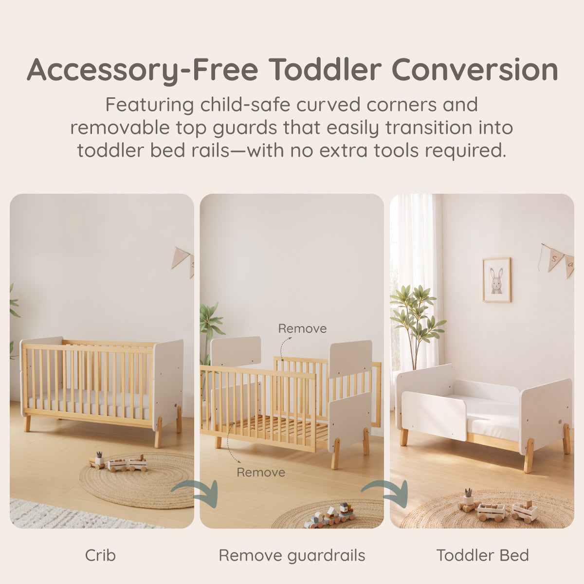 Natty Baby Cot & Pocket Spring Mattress Bundle