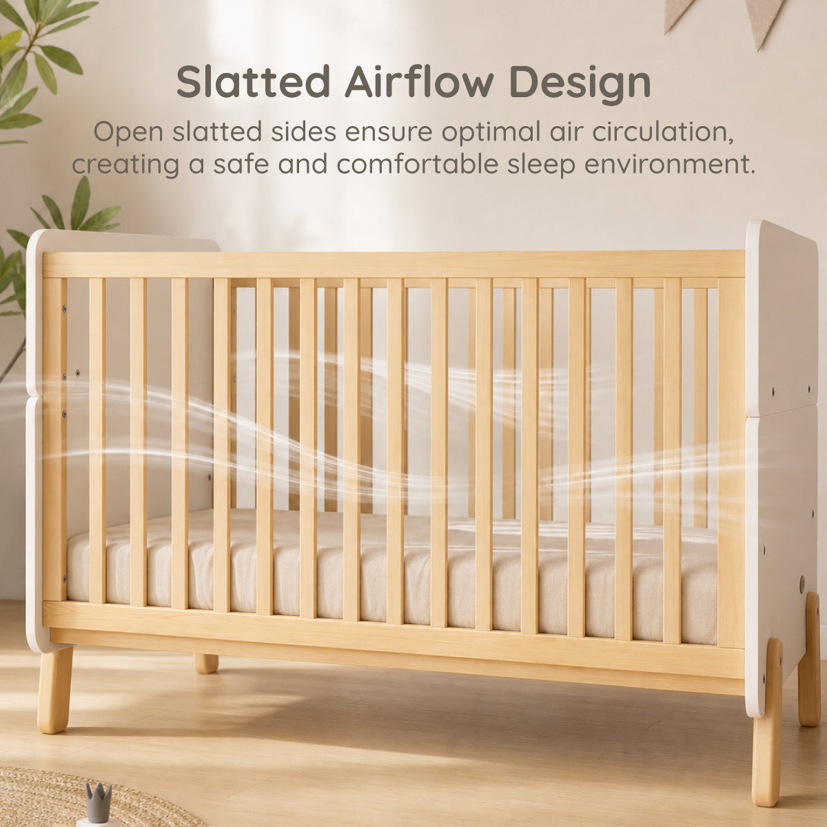 Natty Baby Cot & Pocket Spring Mattress Bundle