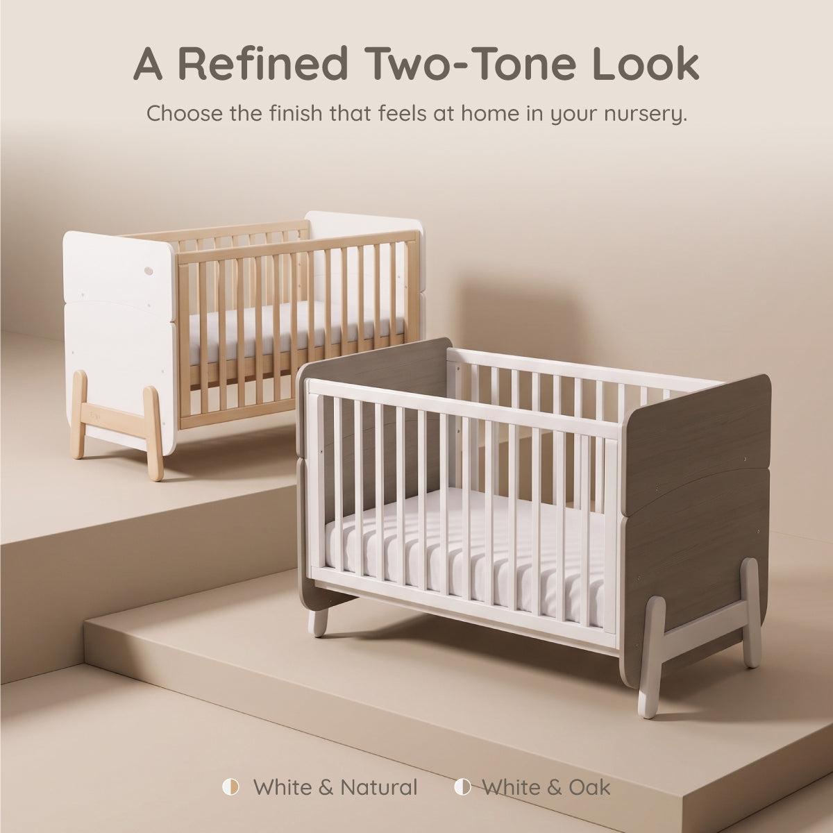 Natty Ergonomic Cot - Dropside