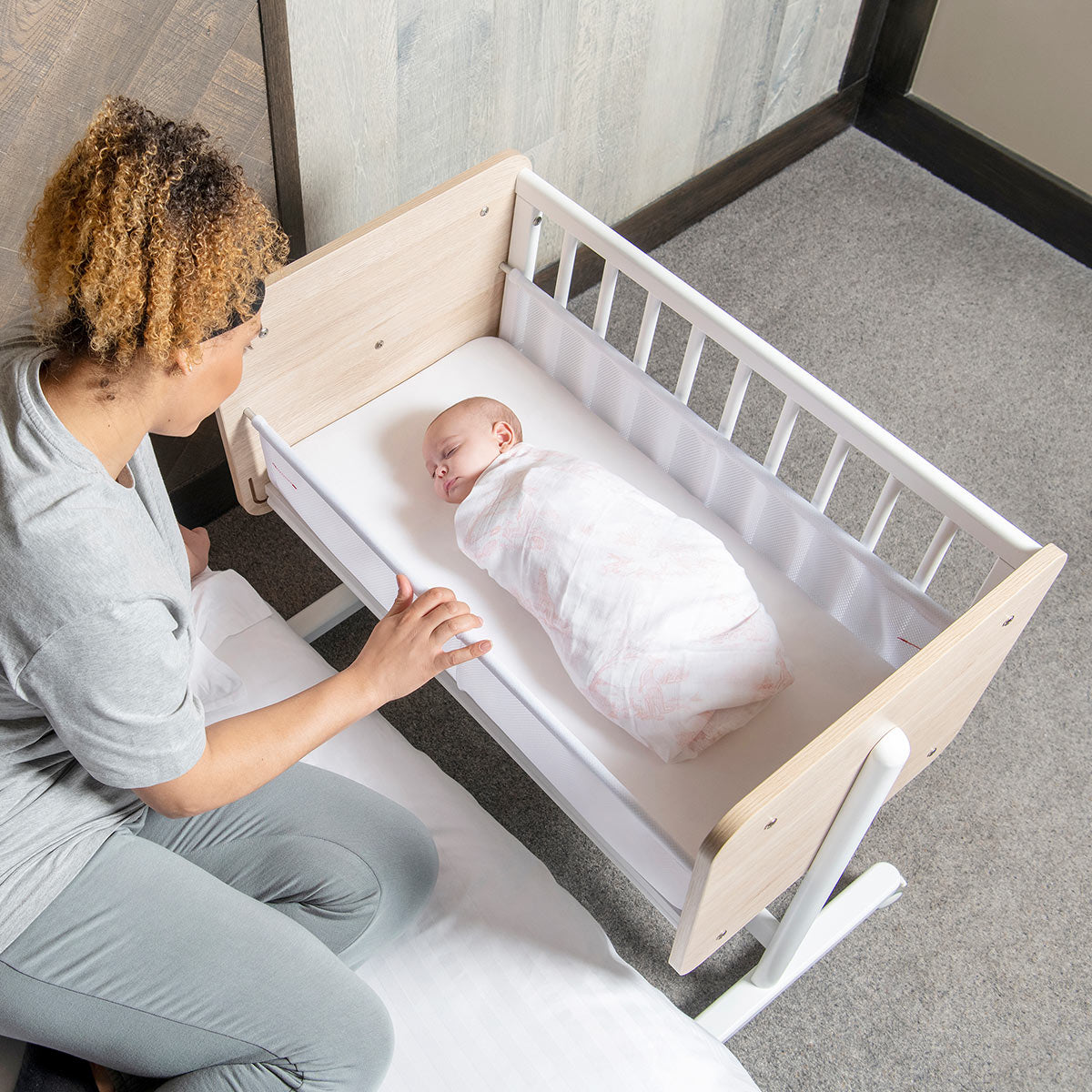 Neat Bedside Sleeper: Safe Convertible Crib for Babies – Boori