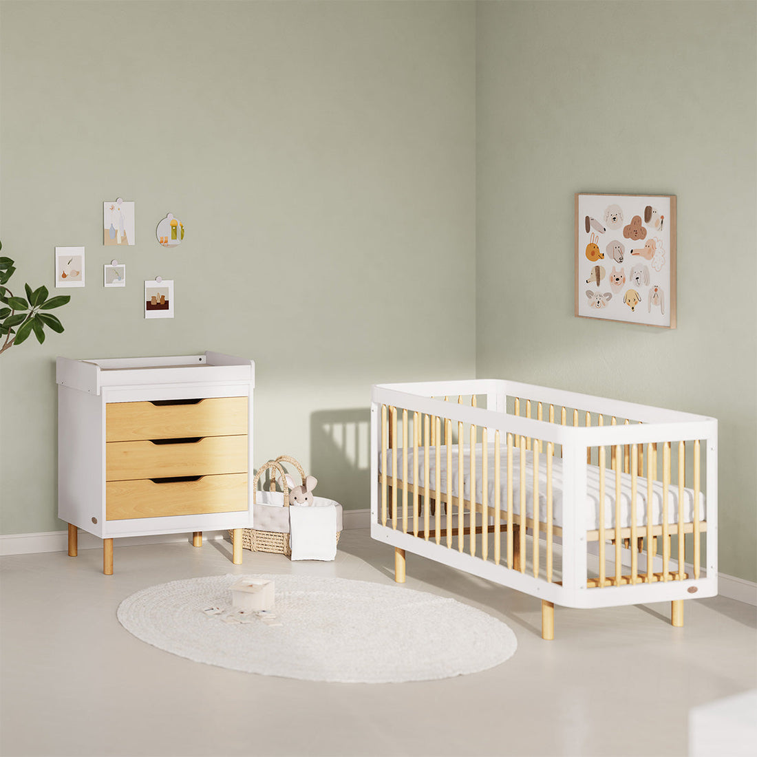 Boori Perla 3 Drawer Chest + Change Tray and Change Pad