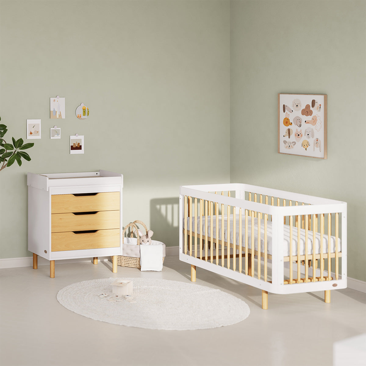 Boori Perla 3 Drawer Chest + Change Tray and Change Pad