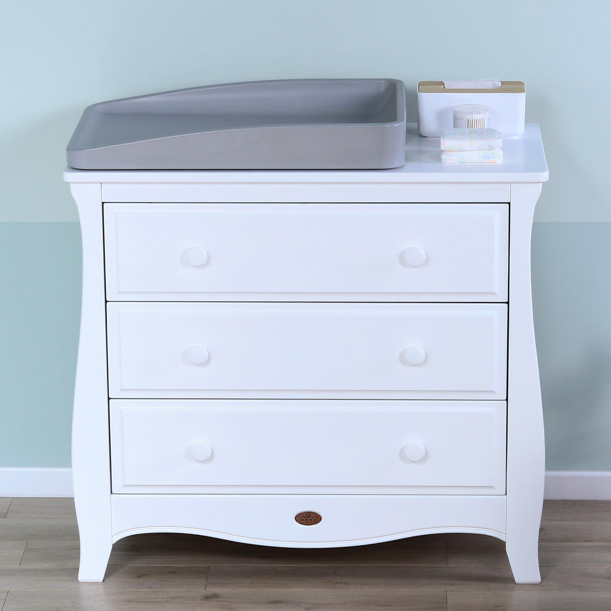 Boori Sleigh 3-Drawer Chest Æ'?? Nursery Storage – Boori