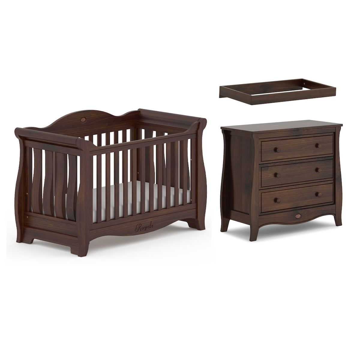 Boori Sleigh Royale Cot Chest Bundle Coffee 30% Off – Boori
