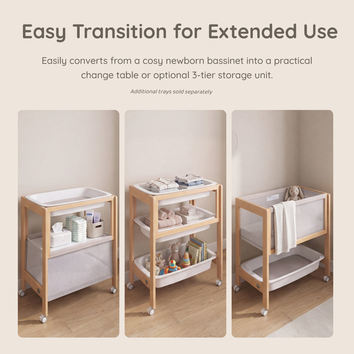 Tidy Bassinet/Change Table - 2 in 1
