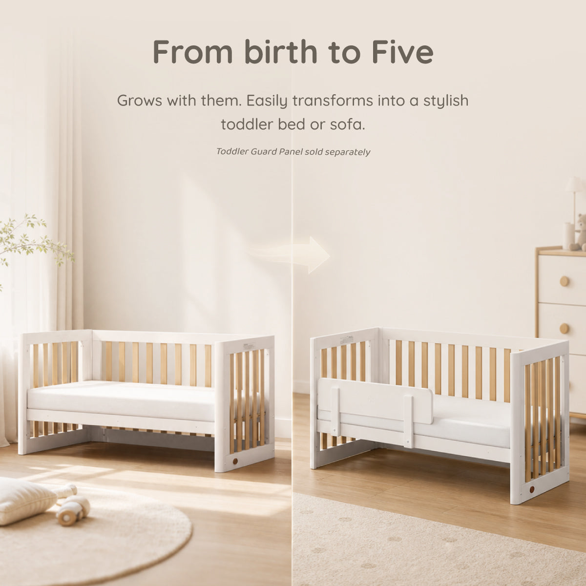 Turin Baby Cot and Chest Package
