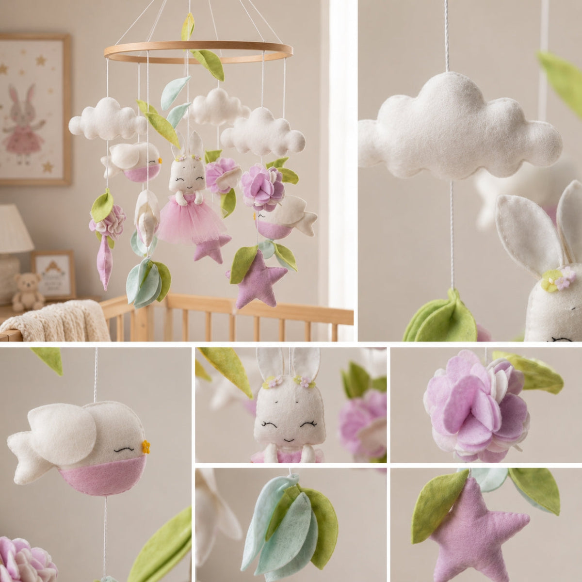 Garden Ballet Musical Baby Mobile