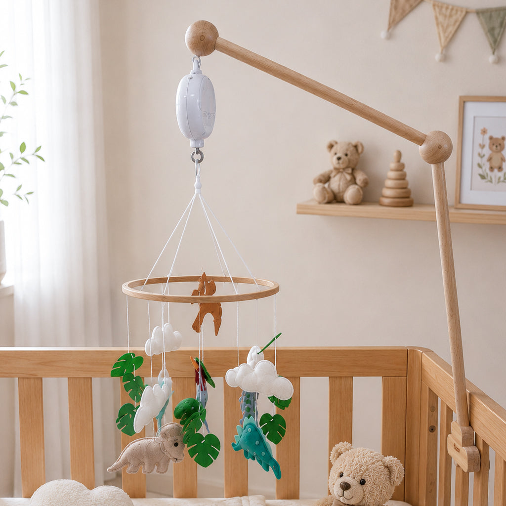 Jurassic Friends Musical Baby Mobile