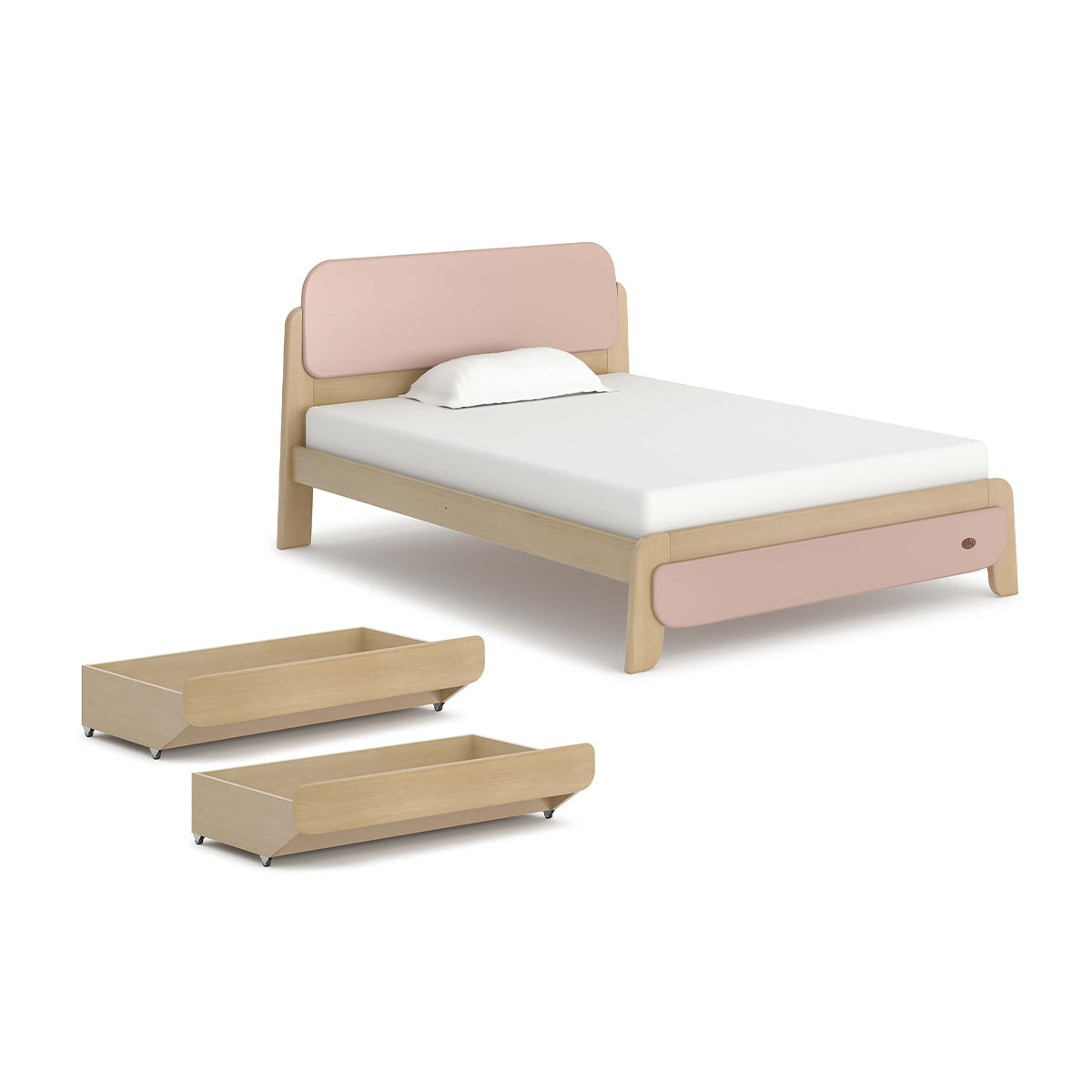 Boori Avalon Double Bed with 2 Under Bed Drawers Package