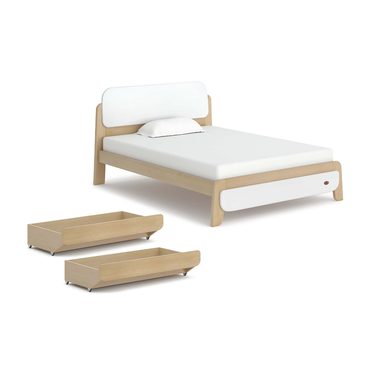 Boori Avalon Double Bed with 2 Under Bed Drawers Package