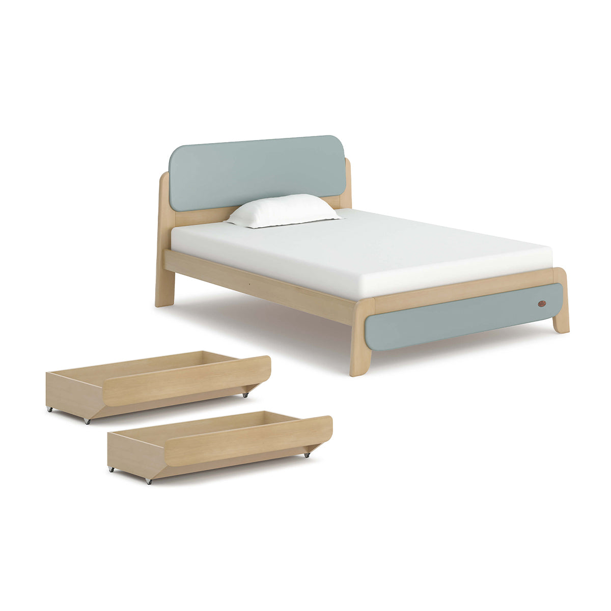 Boori Avalon Double Bed with 2 Under Bed Drawers Package