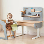 Boori Ergonomic Desk (118cm) with Pegboard Hutch Package