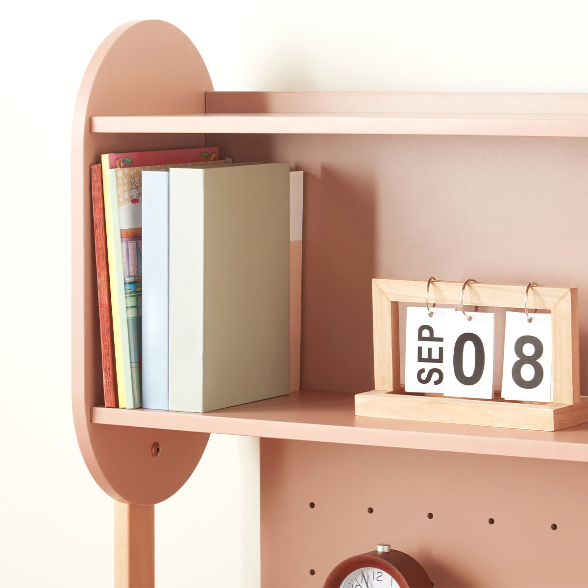 Boori Euler Desk with Pegboard Hutch, Study Chair and Cushion Set Package