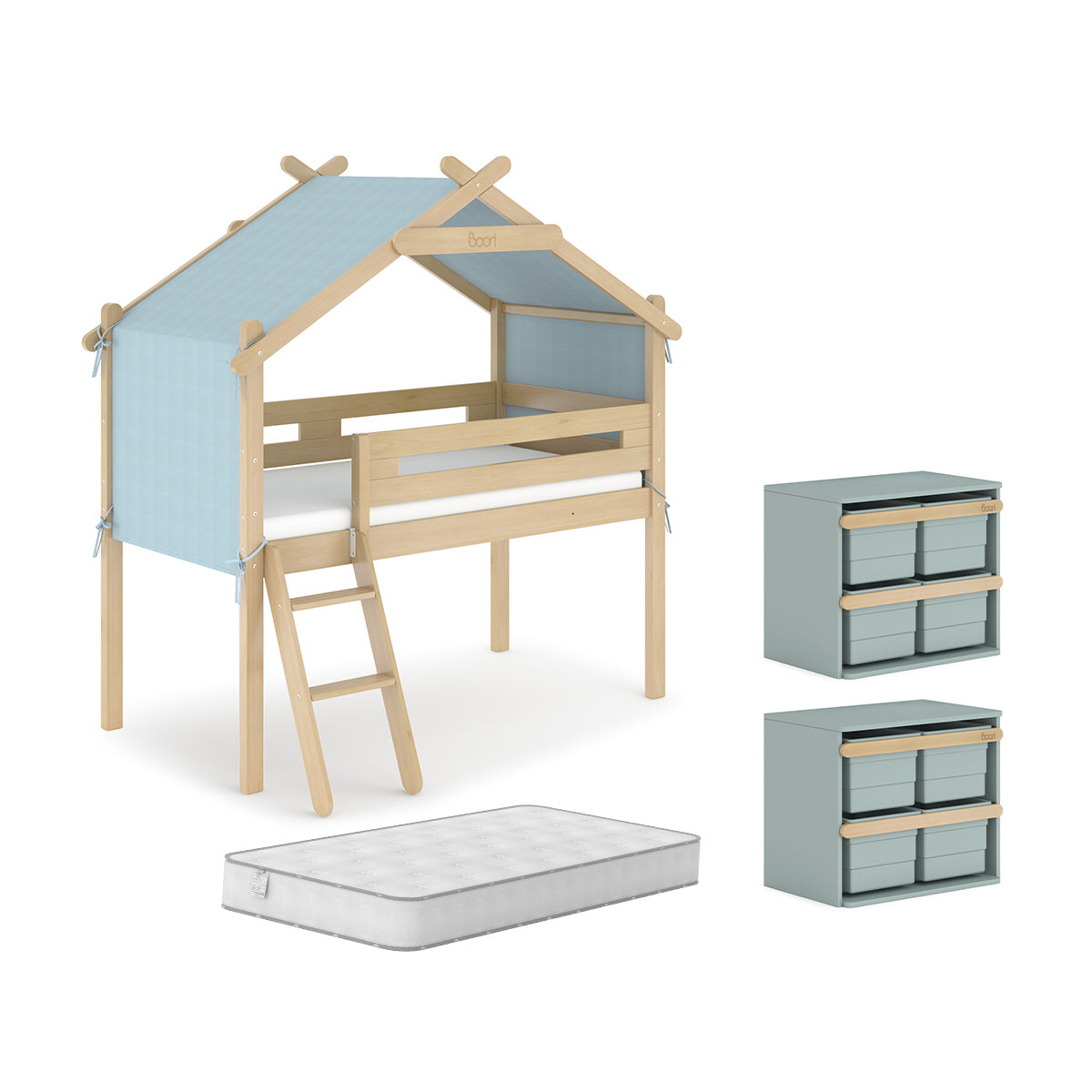 Boori Forest Teepee Single Loft Bed package deal